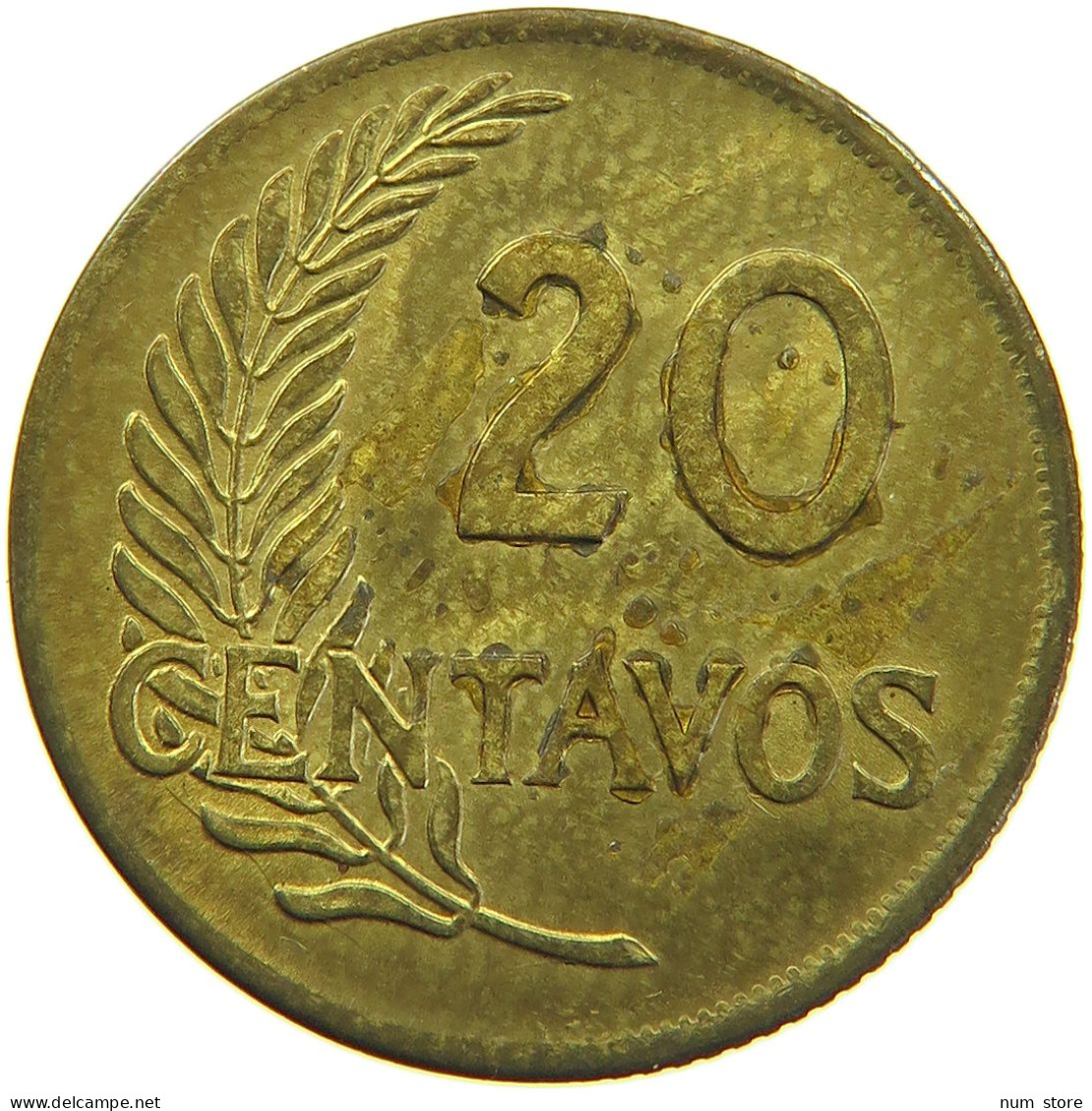 PERU 20 CENTAVOS 1964 #t030 0089 - Peru