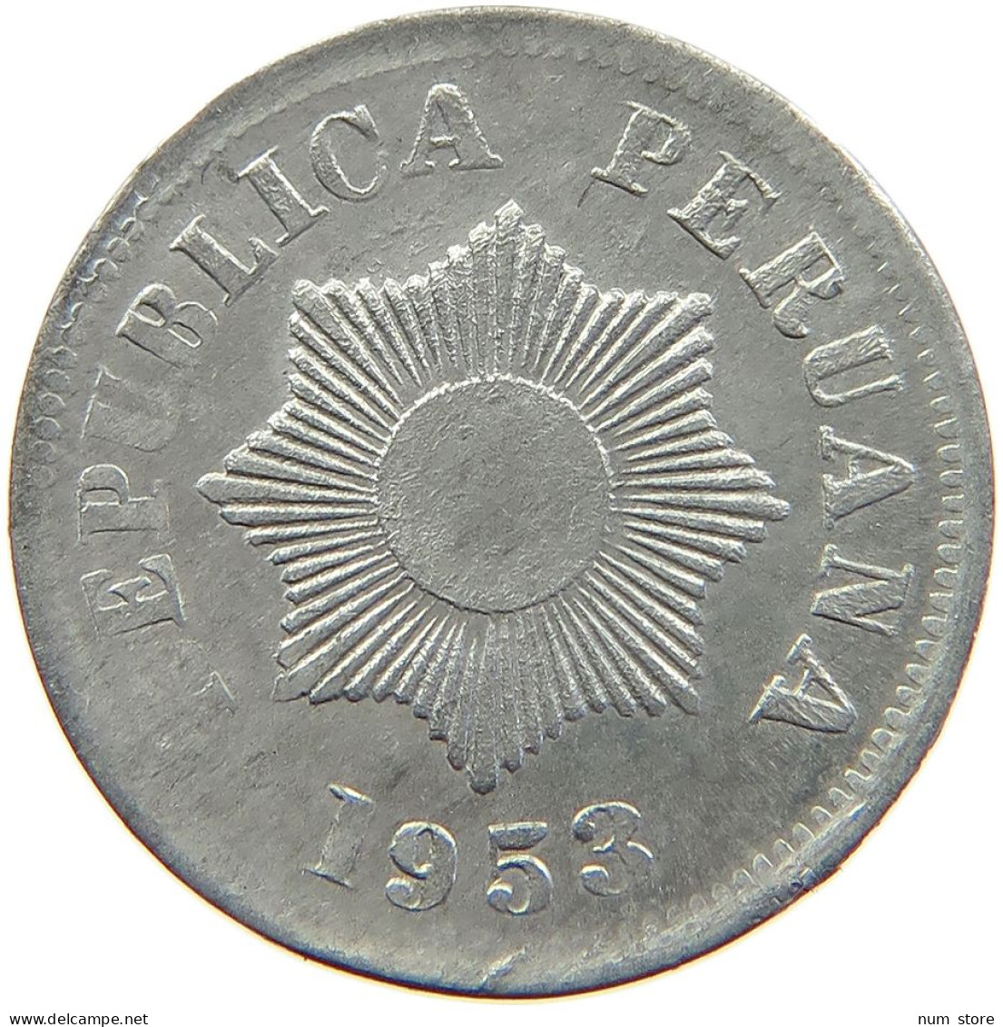 PERU 2 CENTAVOS 1953 #t030 0015 - Peru