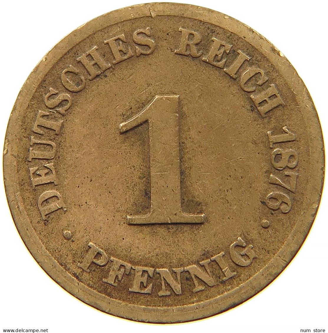 KAISERREICH PFENNIG 1876 H #t029 0355 - 1 Pfennig