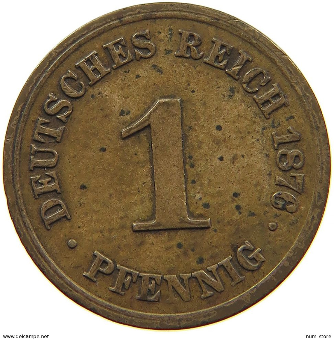 KAISERREICH PFENNIG 1876 H #t029 0353 - 1 Pfennig