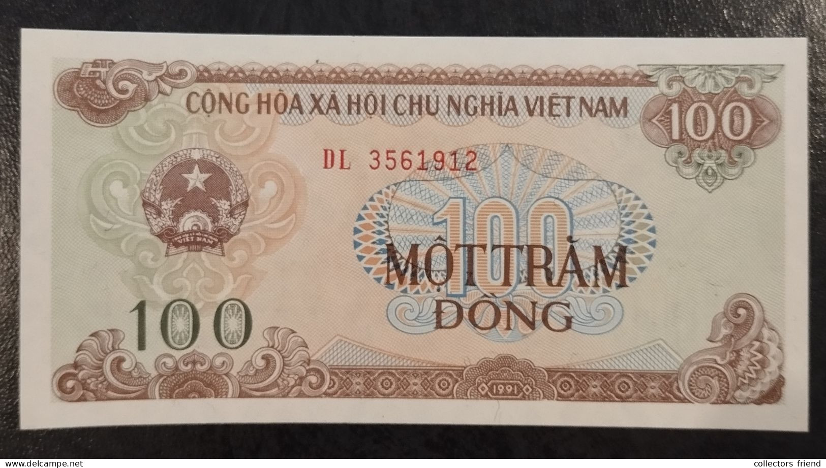 VIETNAM 100 DONG Year 1991 P105a UNC - Viêt-Nam