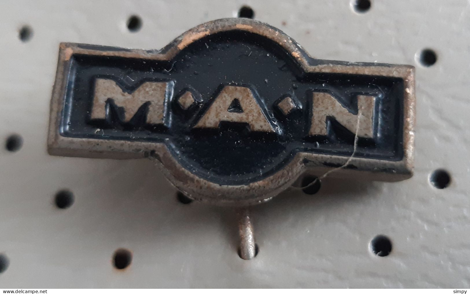 MAN Truck Camion Lkw Logo Vintage Pin Badge - Other & Unclassified