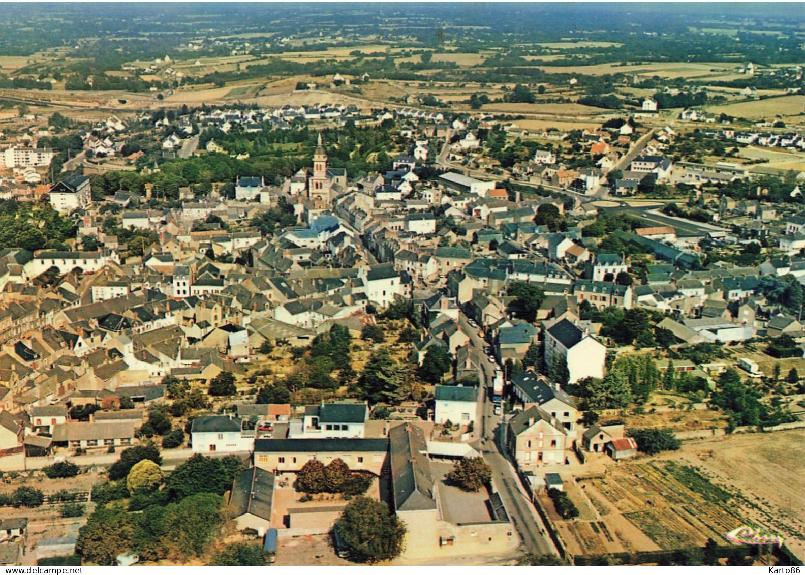 Savenay * Vue Générale Aérienne Du Village - Savenay