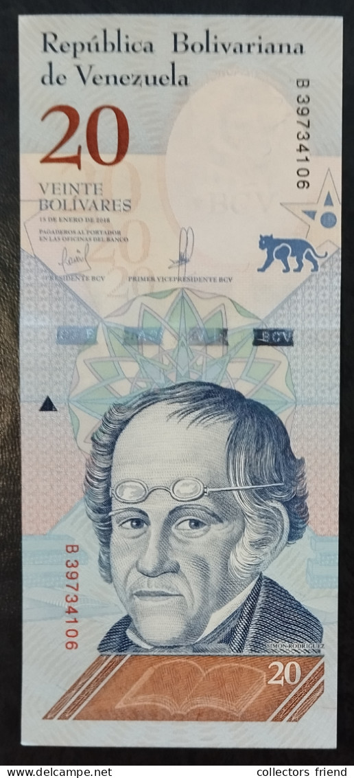 VENEZUELA 20 Bolívares Year 2018 P104 UNC - Venezuela