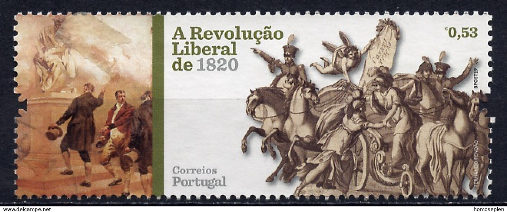 Portugal 2020 Y&T N°4560 - Michel N°(?) (o) - 0,53€ Révolution De 1820 - Gebraucht