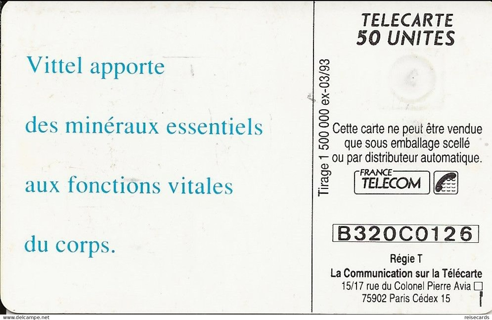France: France Telecom 03.93 F333 Vittel (Nestlé) - 1993