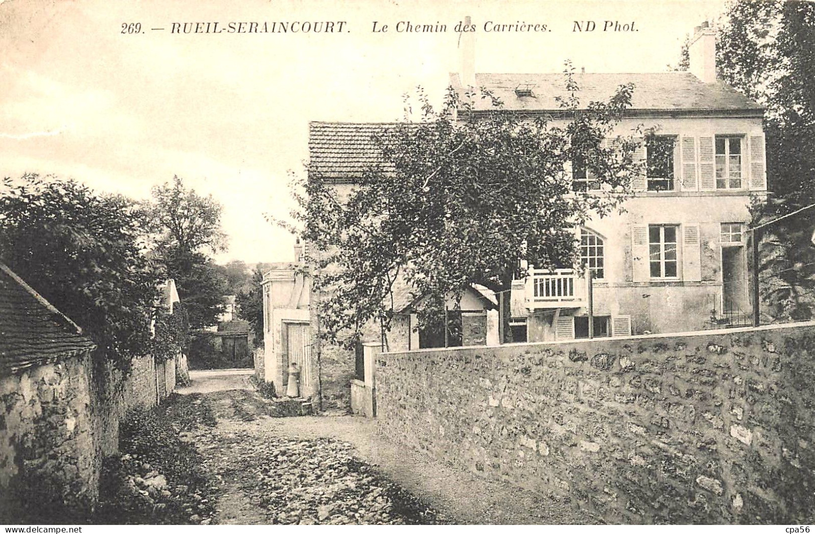RUEIL SERAINCOURT - Le Chemin Des Carrières - Seraincourt