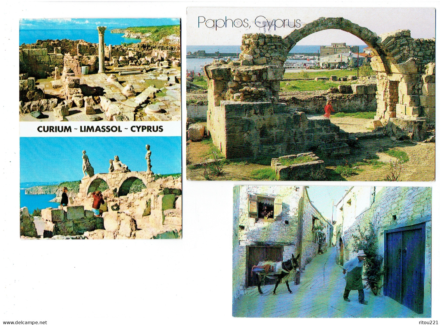 lot 16 cpm - Chypre - CYPRUS PAPHOS KIBRIS CURIUM LIMASSOL OMODOS LAIKI YITONIA NICOSIA