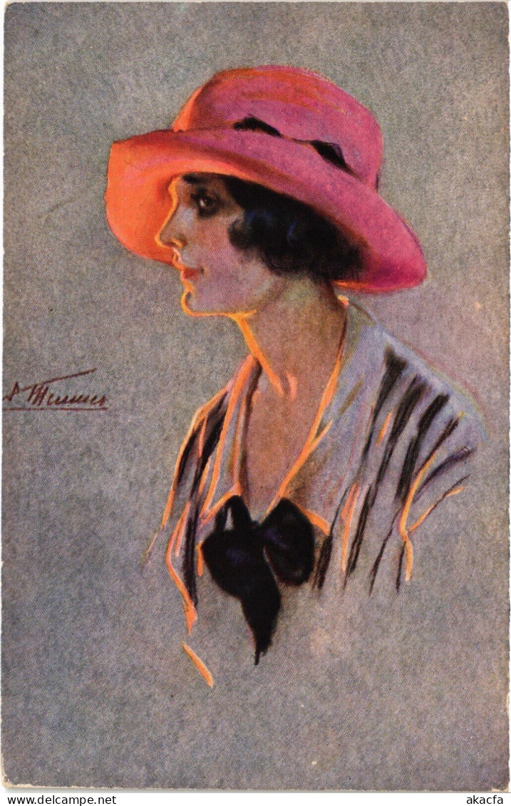 PC ARTIST SIGNED, MEUNIER, GLAMOUR LADY, Vintage Postcard (b53055) - Meunier, S.