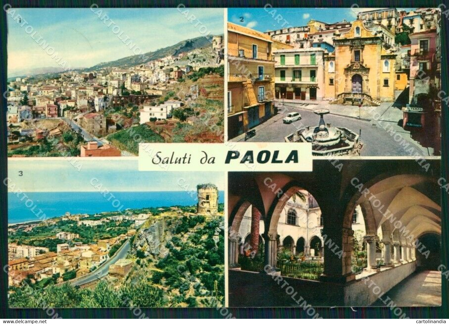 Cosenza Paola Saluti Da Foto FG Cartolina ZKM7568 - Cosenza