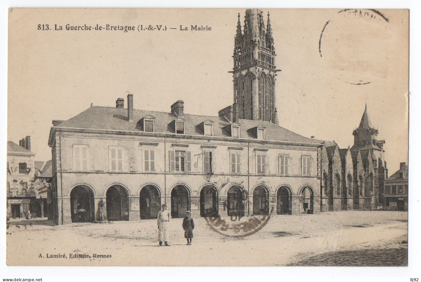 CPA 35 - LA GUERCHE DE BRETAGNE (Ille Et Vilaine) - 813. La Mairie - La Guerche-de-Bretagne