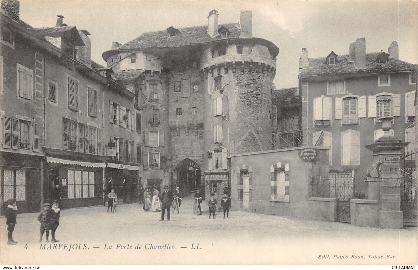 48-MARVEJOLS-PORTE DE CHANELLES-ANIMEE-N T6022-H/0245 - Marvejols