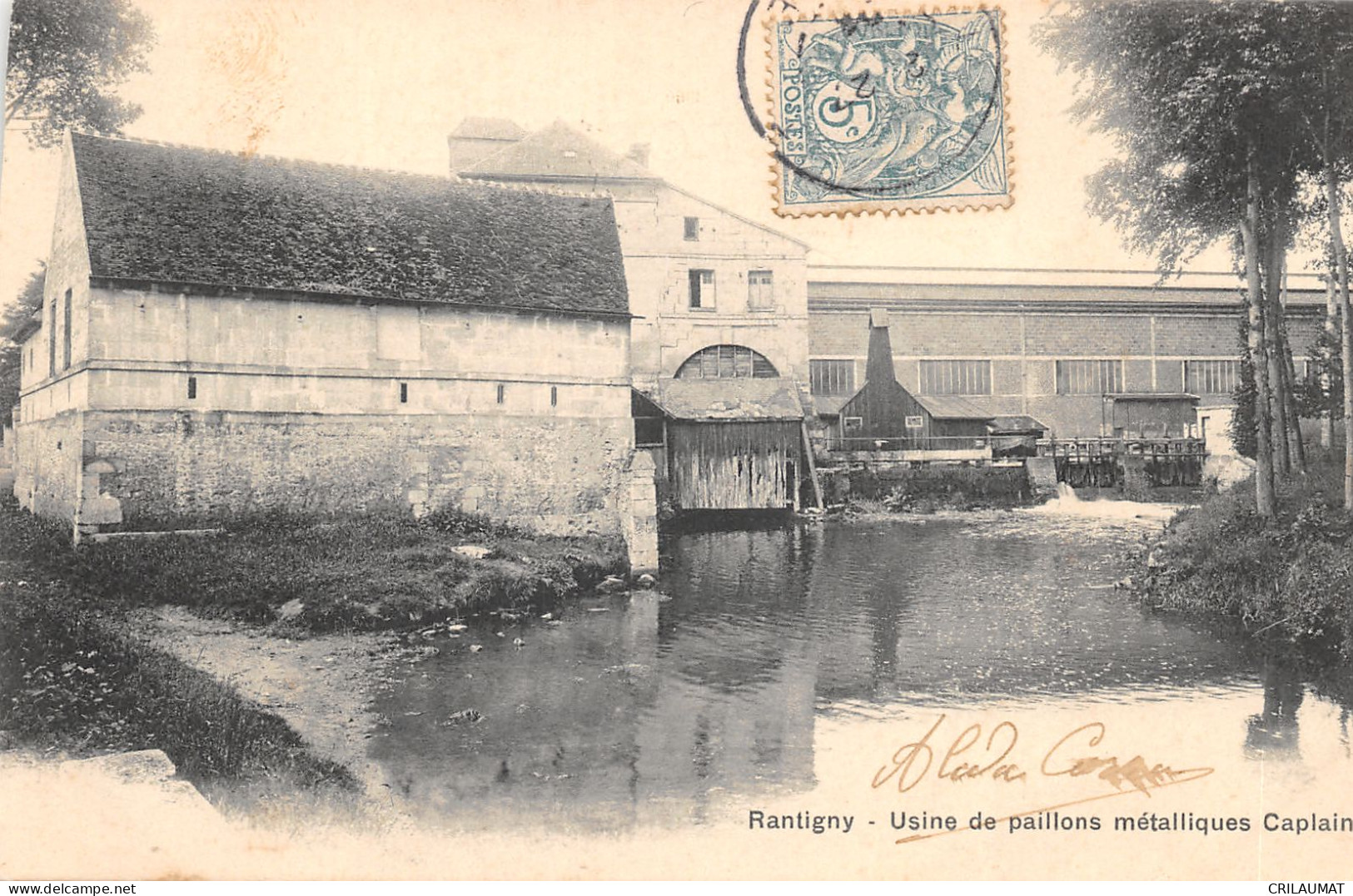 60-RANTIGNY-USINE DE PAILLONS METALLIQUES CAPLAIN-N°6029-H/0319 - Rantigny