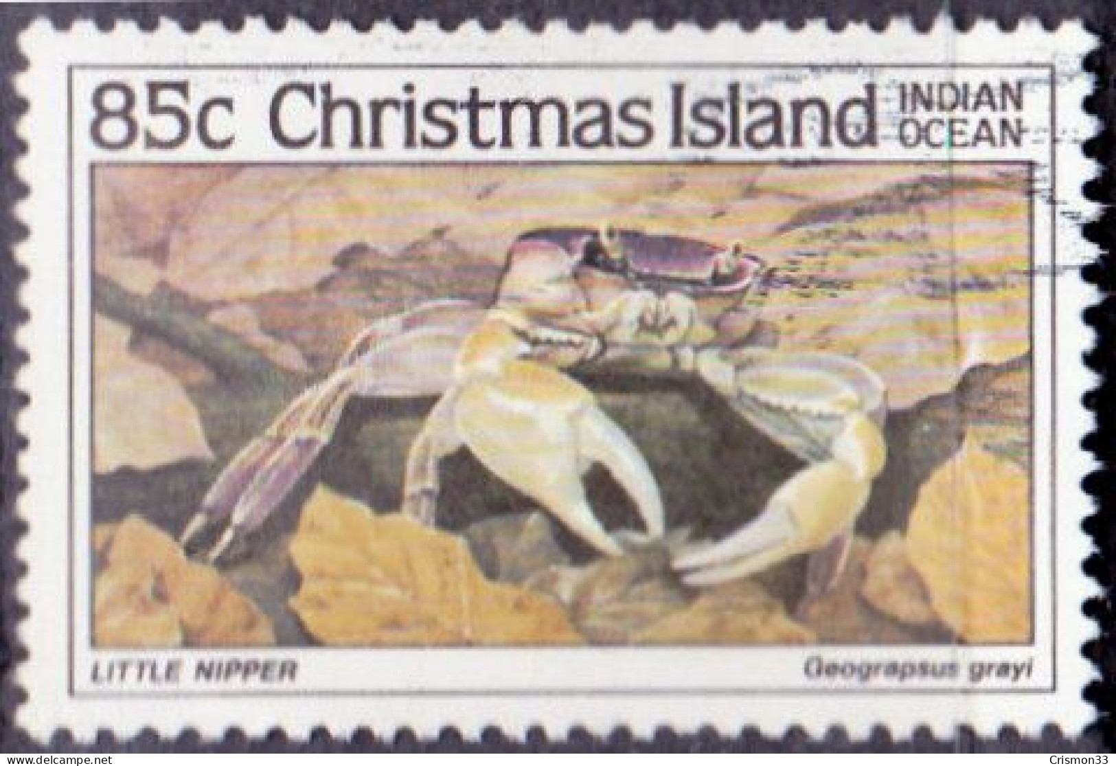 1985 - AUSTRALIA - CHRISTMAS ISLAND - ISLA DE NAVIDAD - CANGREJO - YVERT 201 - Christmas Island