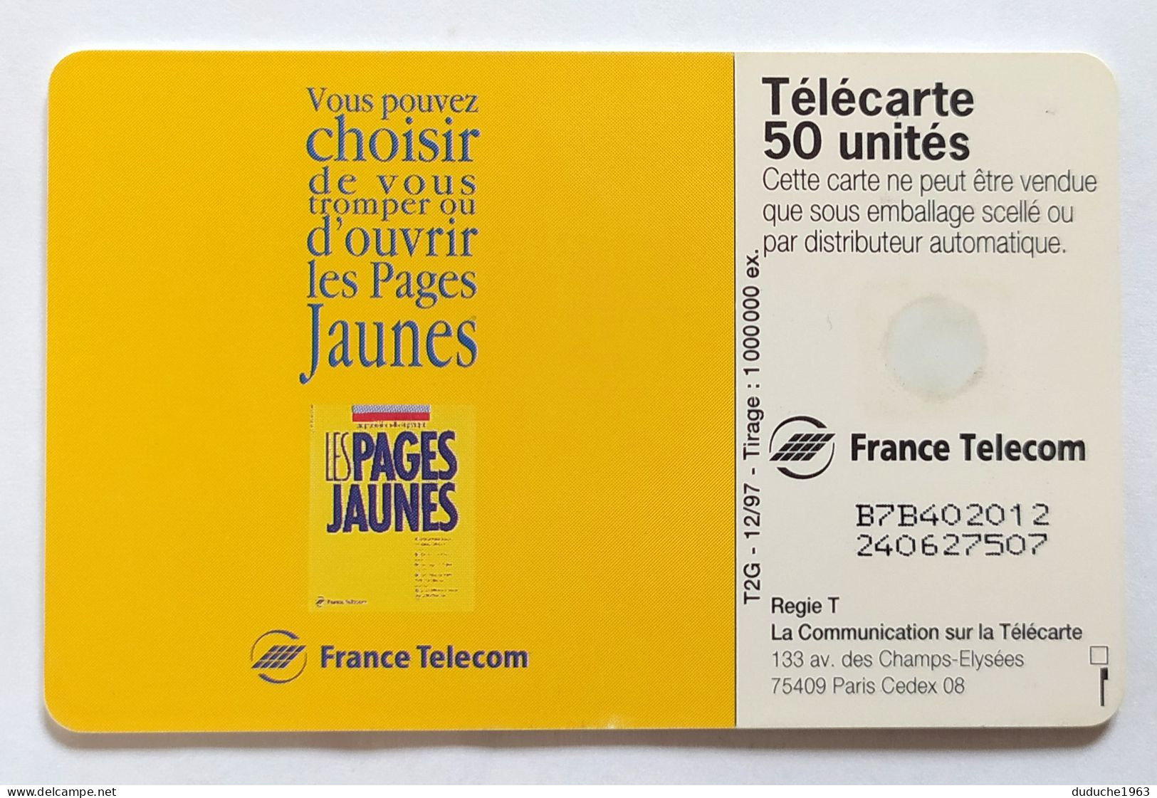 Télécarte France - Les Pages Jaunes - Non Classificati