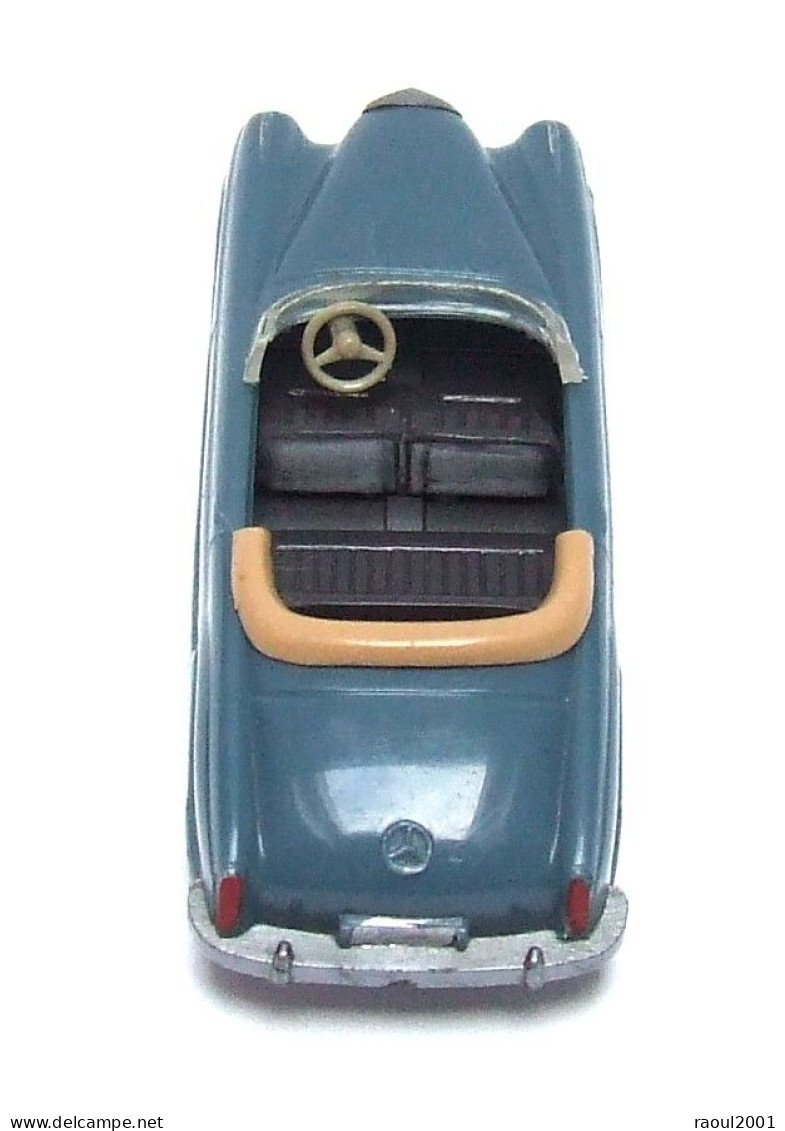 Auto Automobile Voiture Miniature WIKING 1:87 - Mercedes 220 Cabrio Cabriolet - Mattgraublau Bleu - CS 376/1B - Jugetes Antiguos