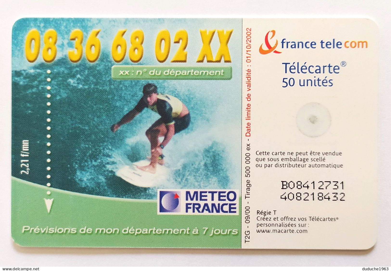 Télécarte France - METEO FRANCE - Non Classificati