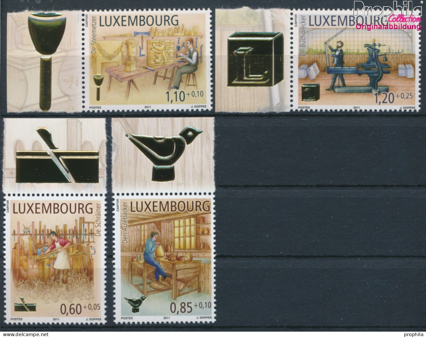 Luxemburg 1919-1922 (kompl.Ausg.) Postfrisch 2011 Alte Handwerksberufe (10368730 - Unused Stamps