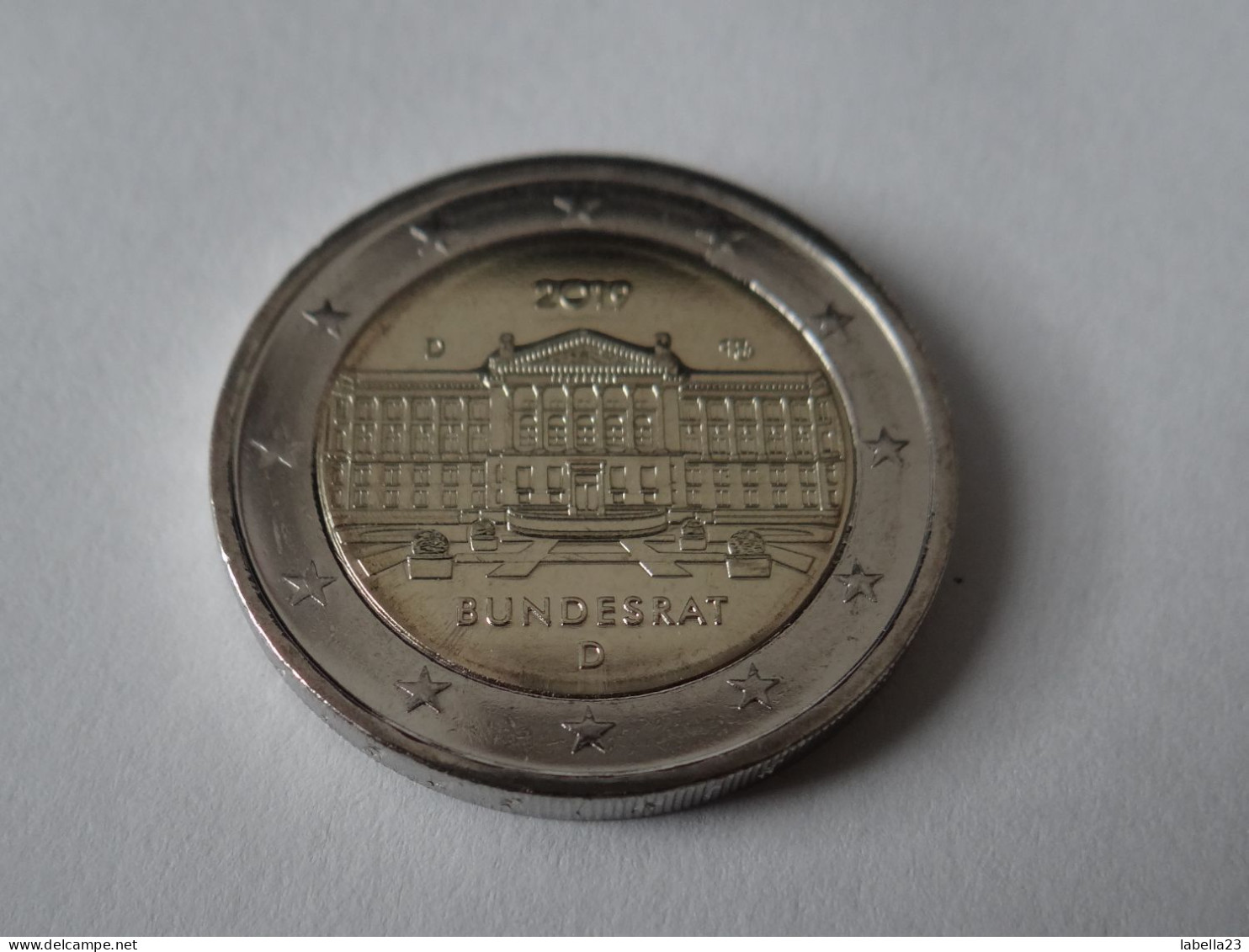 2 Euro Gedenkmünze 2019 -"Bundesrat", Ausg.D München - Deutschland
