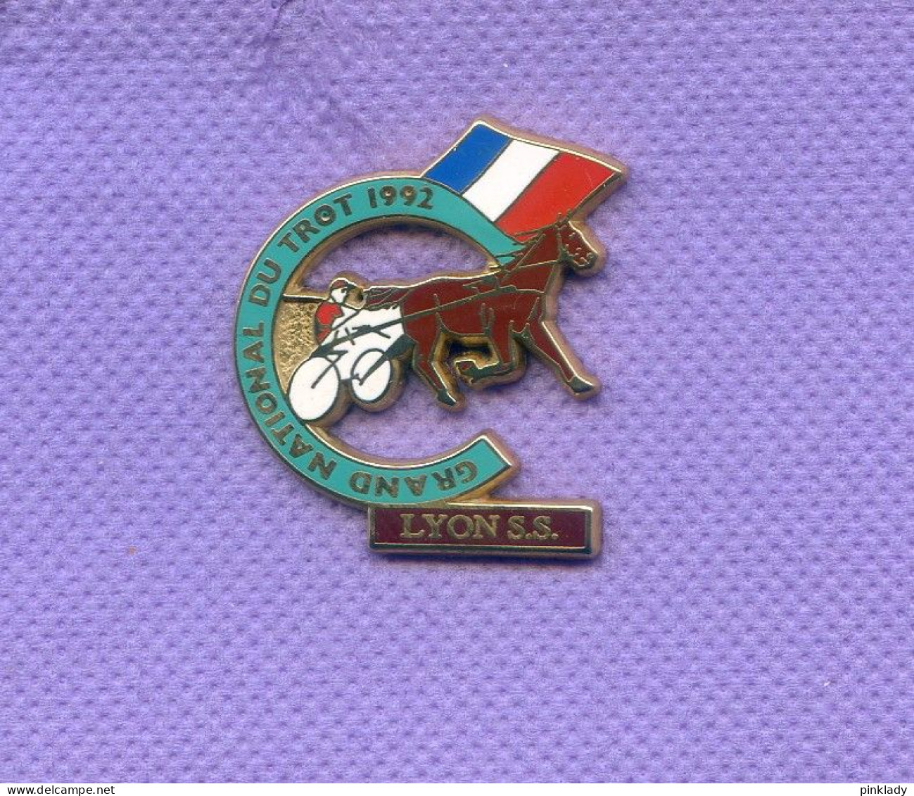 Superbe Pins Cheval Course Hippique Gnt 1992 Lyon Ss Zamac Starpins I626 - Other & Unclassified