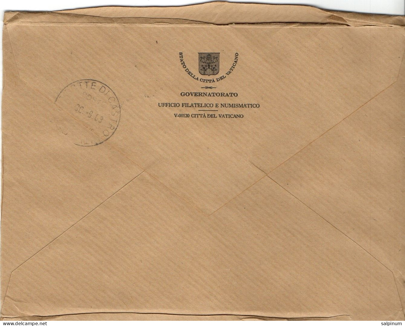 Philatelic Envelope With Stamps Sent From VATICAN CITY STATE To ITALY - Covers & Documents