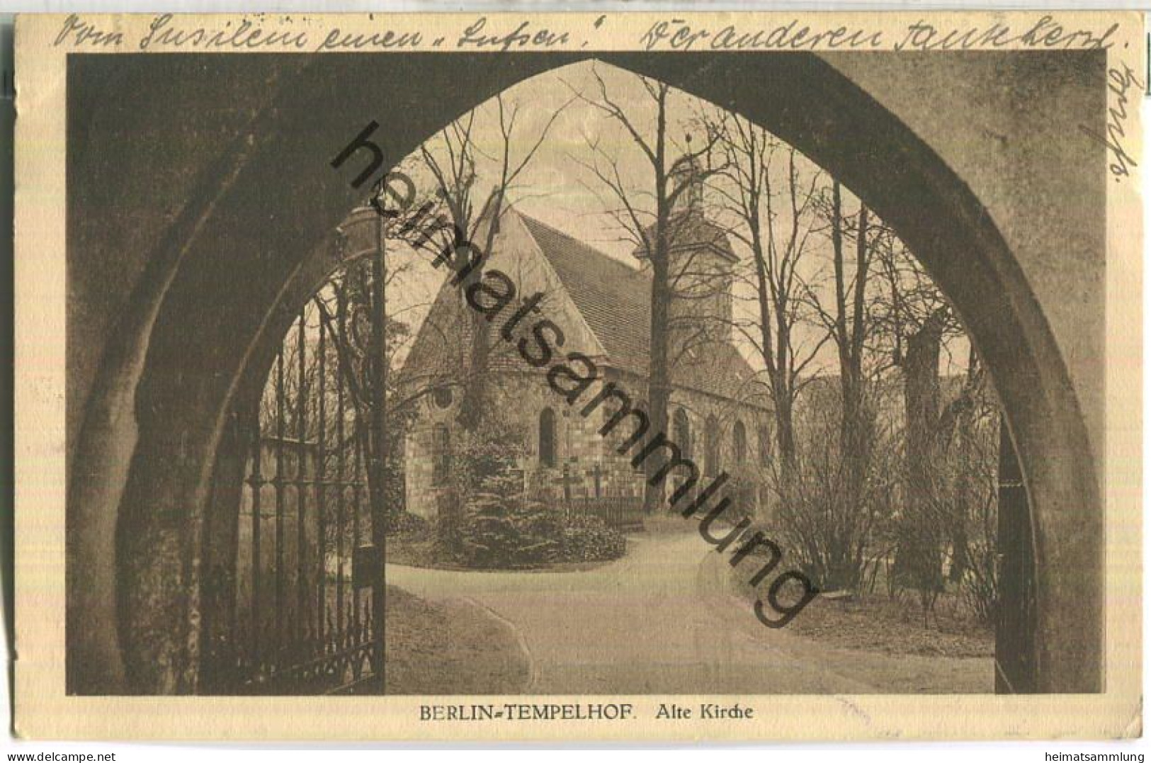 Berlin-Tempelhof - Alte Kirche - Verlag J. Goldiner Berlin - Tempelhof