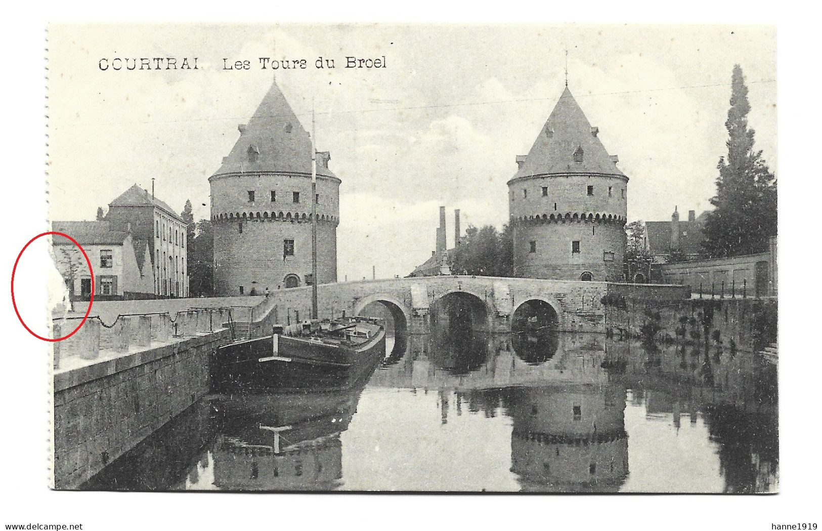 Kortrijk Les Tours Du Broel 1916 Courtrai Htje - Kortrijk