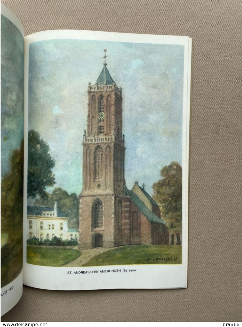 OUDE KERKTORENS IN NEDERLAND - 32 Aquarellen in meerkleurendruk - Leen Molendijk - 38 pp. - 28,5 x 20 cm.