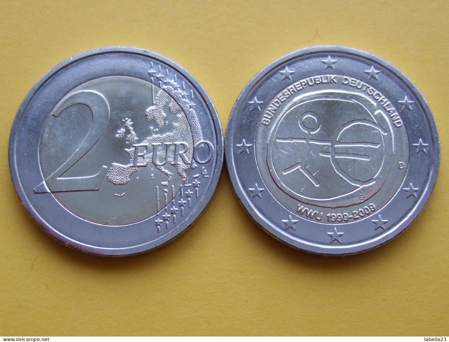 2 Euro Gedenkmünze 2009 -"Wirtschafts/ Währungs-Union", Ausg.D - Germany