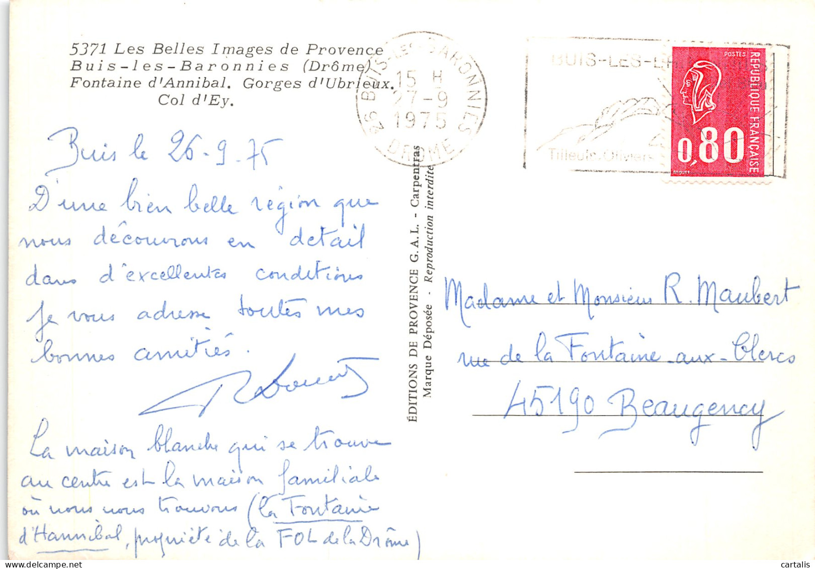 26-BUIS LES BARONNIES-N°4168-B/0049 - Buis-les-Baronnies