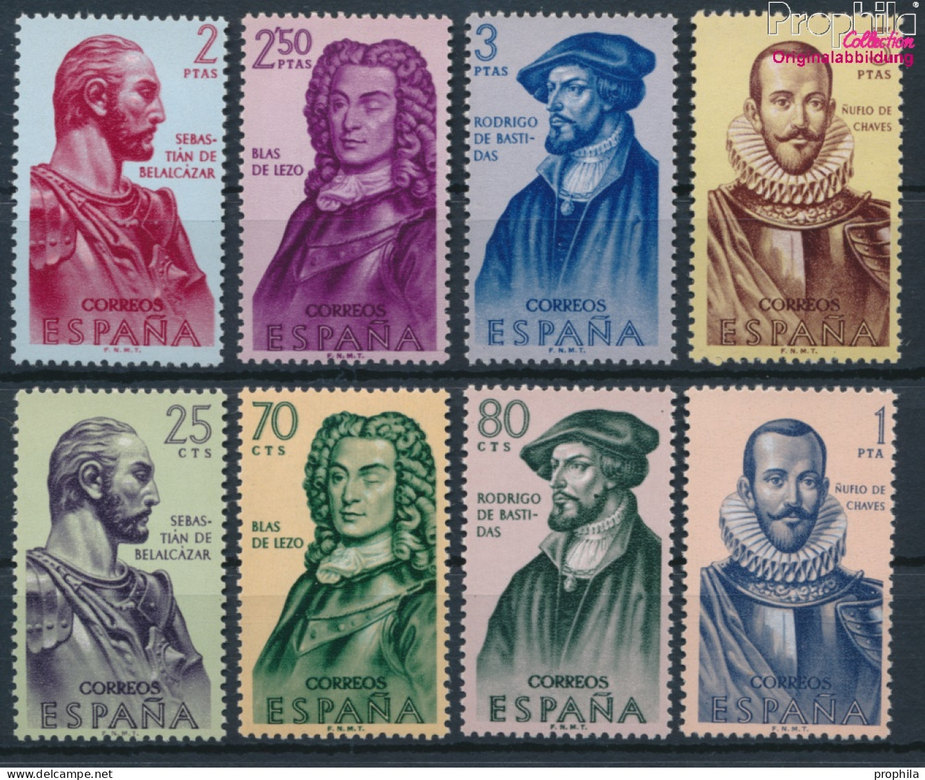 Spanien 1269-1276 (kompl.Ausg.) Postfrisch 1961 Eroberer (10368433 - Unused Stamps