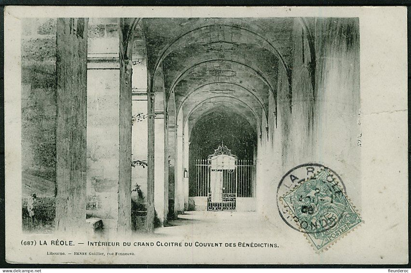 33 - CB52346CPA - LA REOLE - Interieur Du Grand Cloitre Du Couvent Des Benedictins - Très Bon état - GIRONDE - La Réole