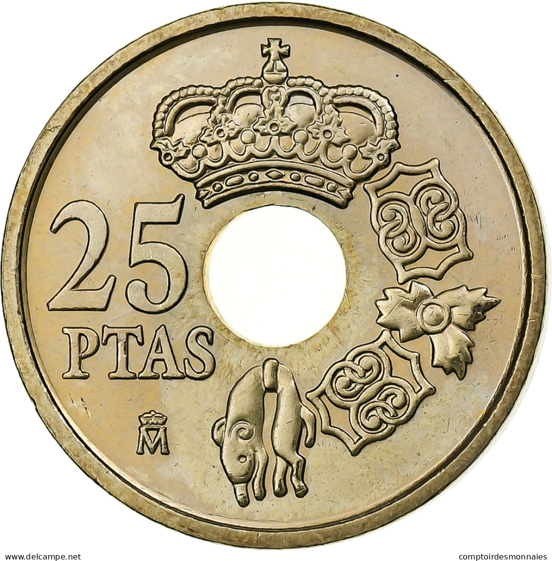 Espagne, 25 Pesetas, 2001, Madrid, Bronze-Aluminium, SPL, KM:1013 - 25 Pesetas