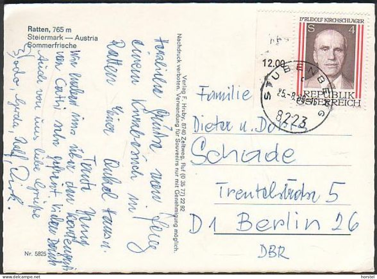 Austria - 8673 Ratten - Alte Ansichten - Kirche - Schwimmbad - Nice Stamp "Randstück" - Weiz