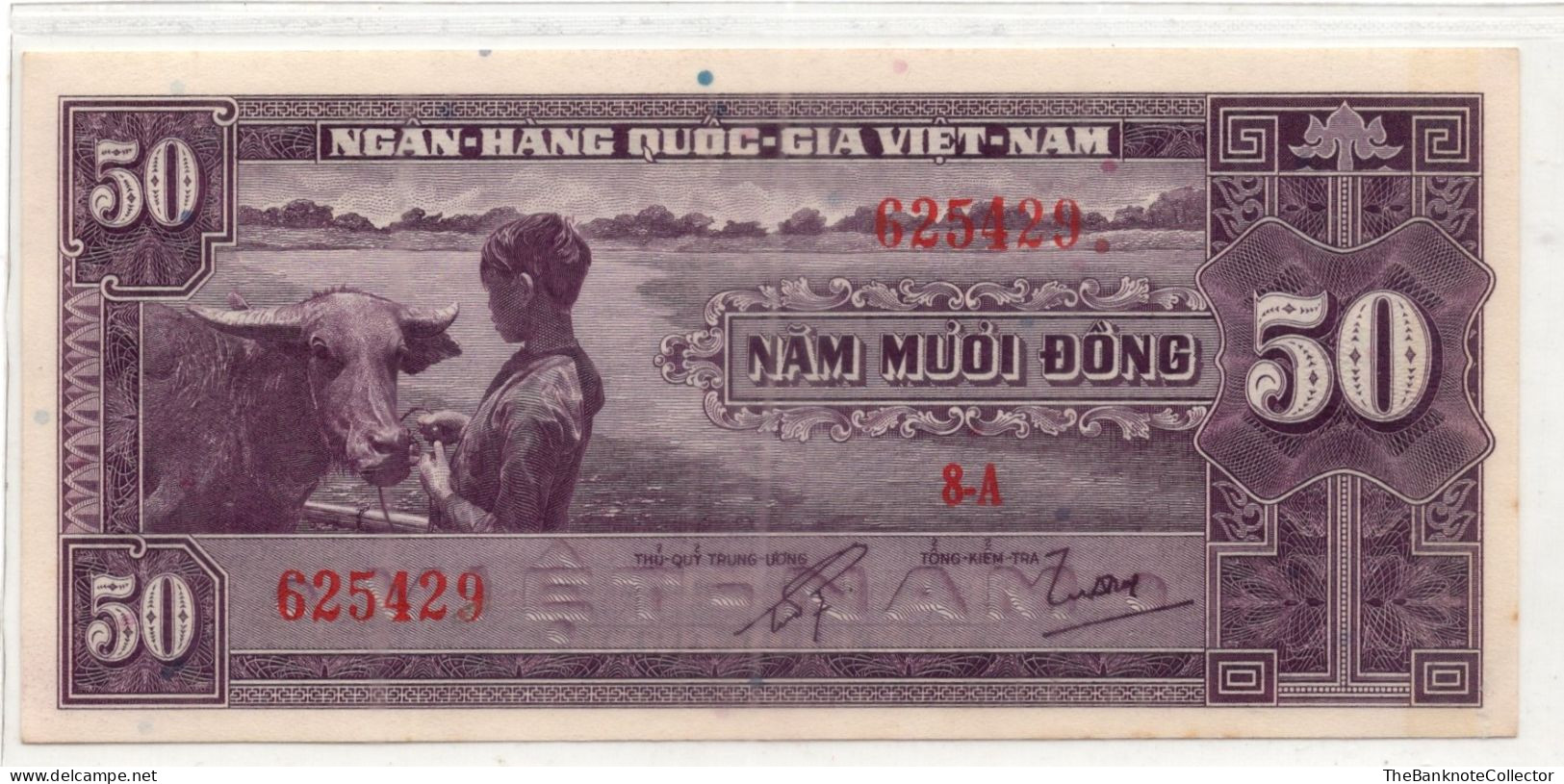 South Vietnam 50 Dong ND 1958 P-8  AUNC-UNC - Viêt-Nam