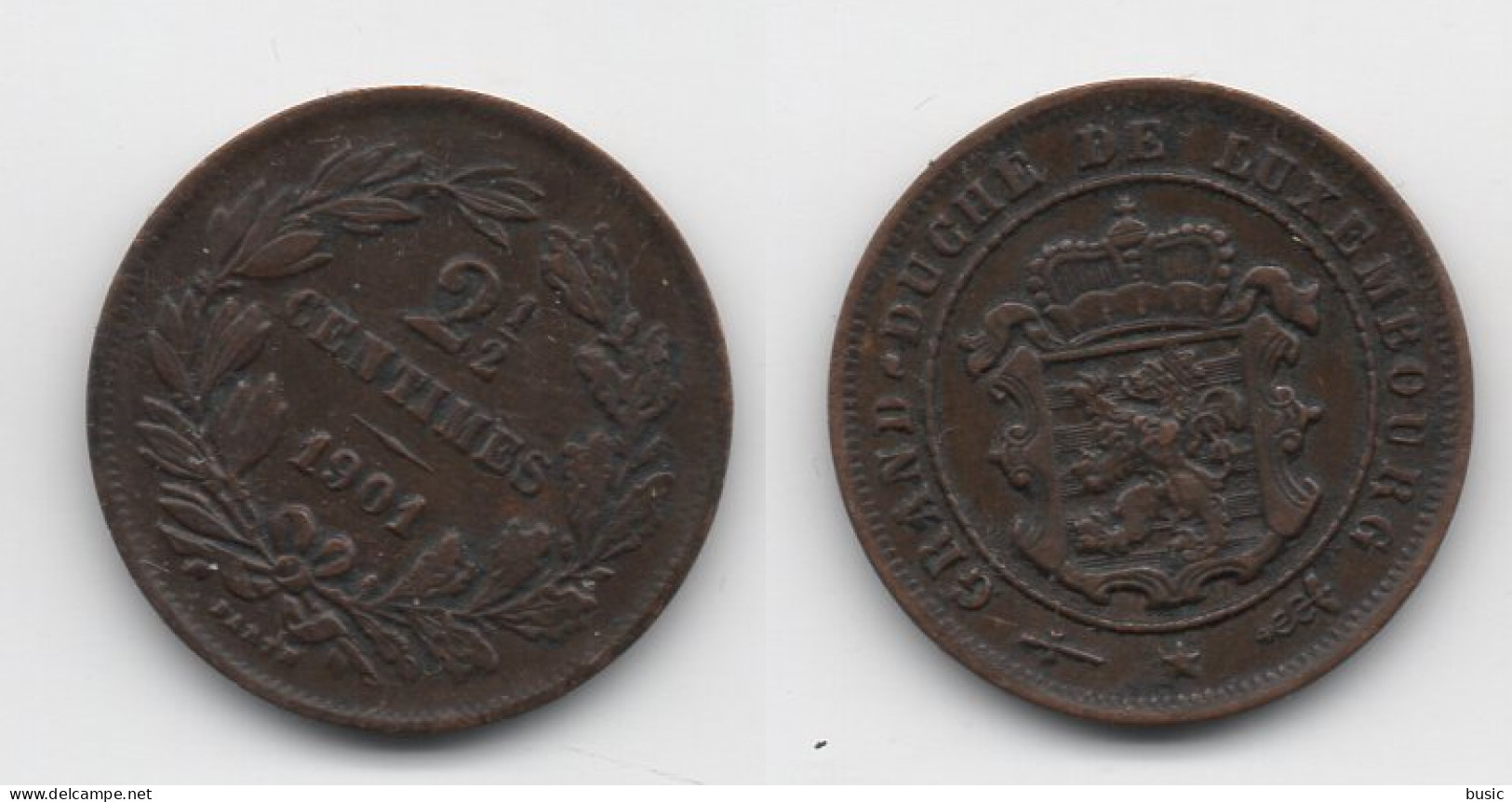 +  2 1/2 CENTIMES 1901  + - Luxembourg