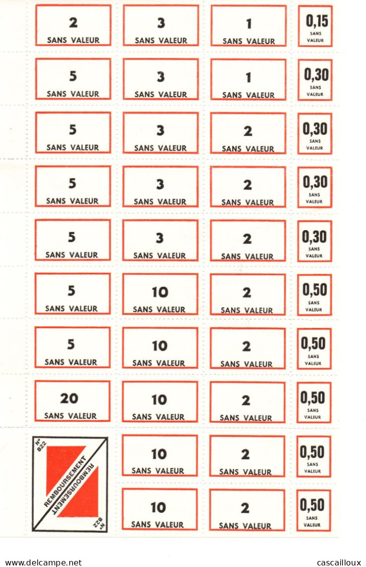 Timbres Fictifs - Fictifs