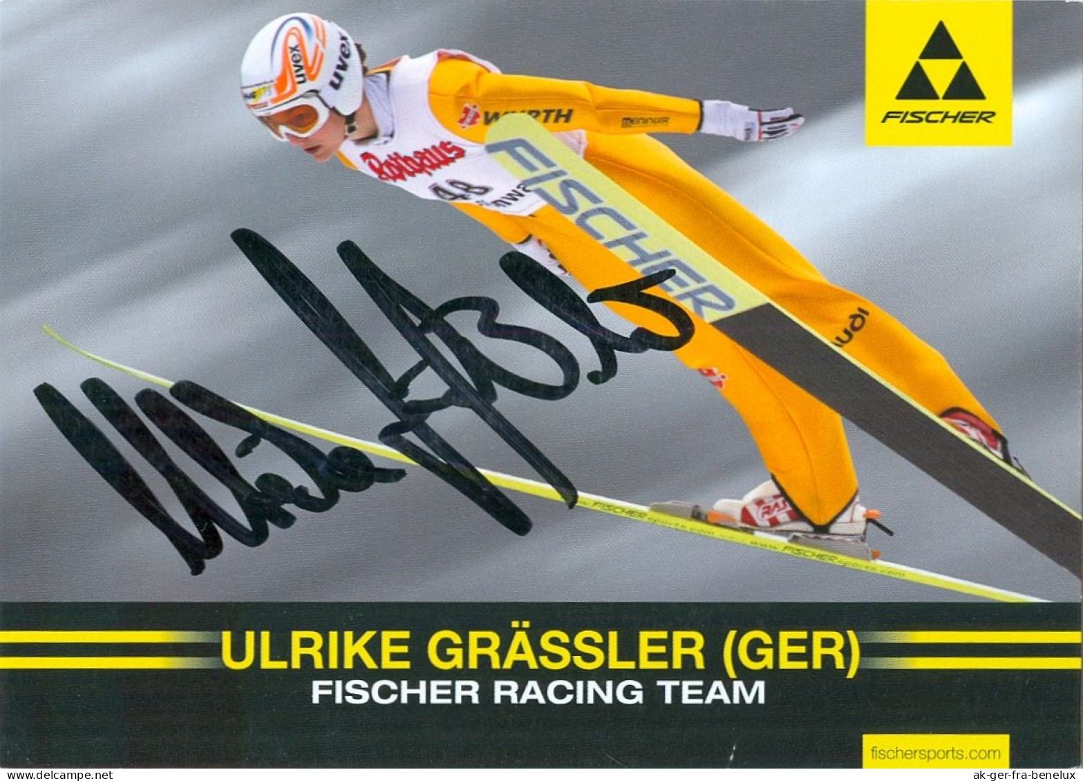 Autogramm AK Fischer Skispringerin Ulrike Gräßler Eilenburg VSC Klingenthal Im Vogtland Olympia DSV Ski Jumping Germany - Autographes