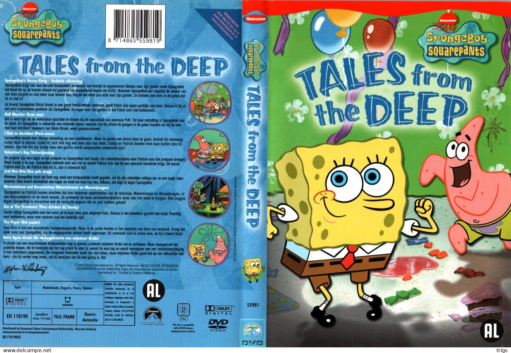 DVD - Spongebob Squarepants: Tales From The Deep - Animation