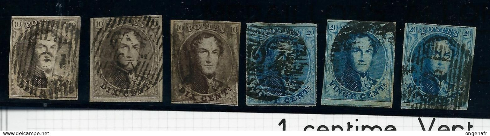 LOt De N° 10 Et 11 (6 Timbres ) - 1858-1862 Medaillen (9/12)