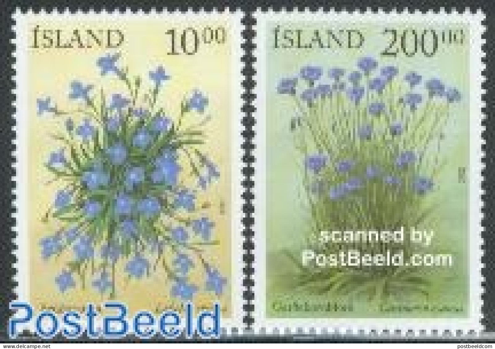 Iceland 2002 Flowers 2v, Mint NH, Nature - Flowers & Plants - Neufs