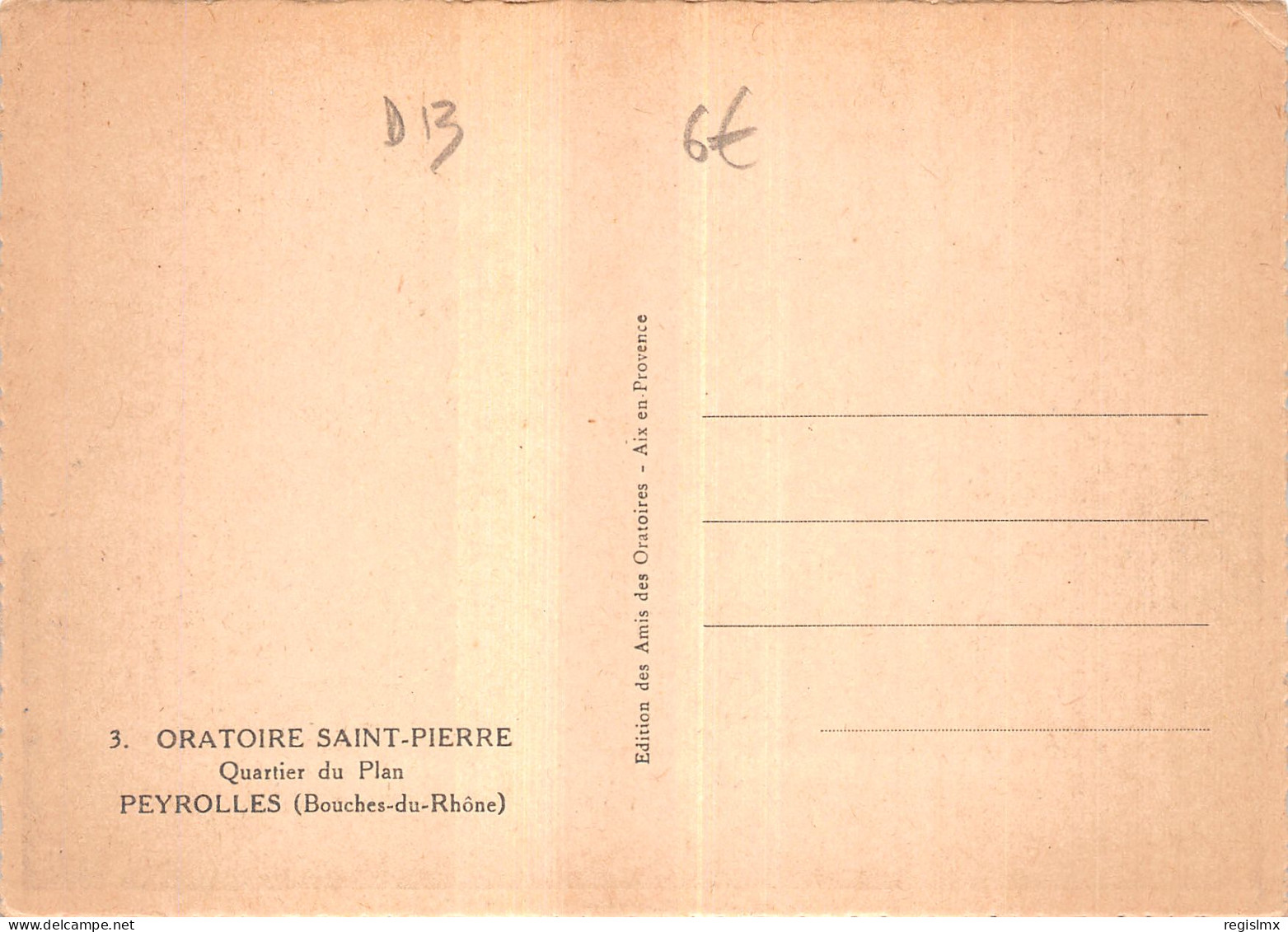 13-PEYROLLES ORATOIRE SAINT PIERRE-N°T1113-D/0107 - Peyrolles