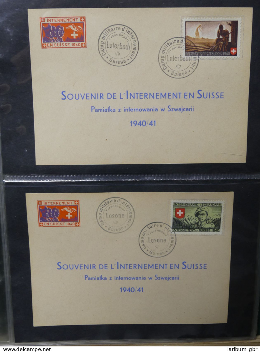 Schweiz Sammlung Militärpost Souvenierkarten Soldaten Militär #LX322