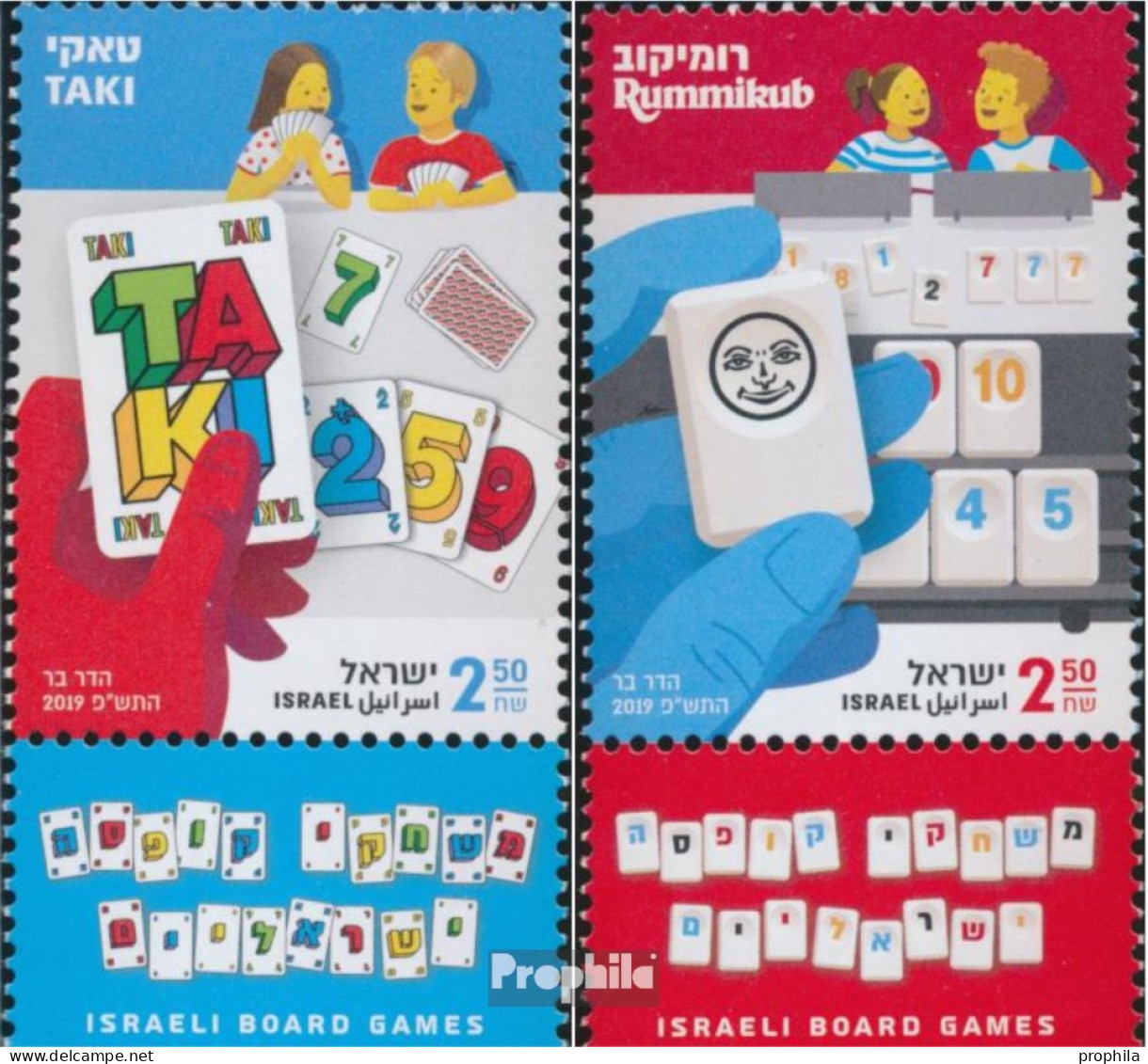 Israel 2705-2706 Mit Tab (kompl.Ausg.) Postfrisch 2019 Israelische Spiele - Nuovi (con Tab)