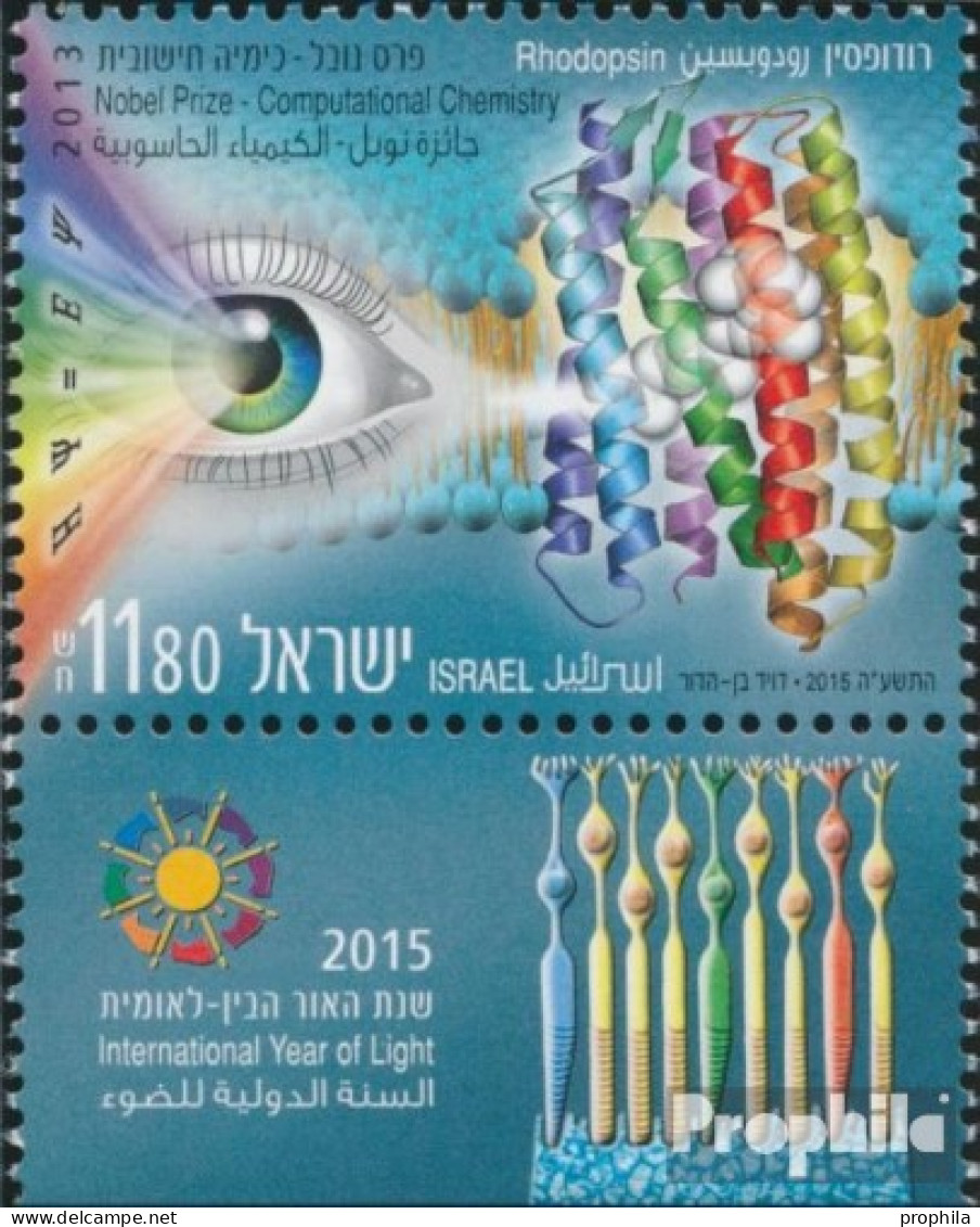 Israel 2456 Mit Tab (kompl.Ausg.) Postfrisch 2015 Jahr Des Lichts - Neufs (avec Tabs)