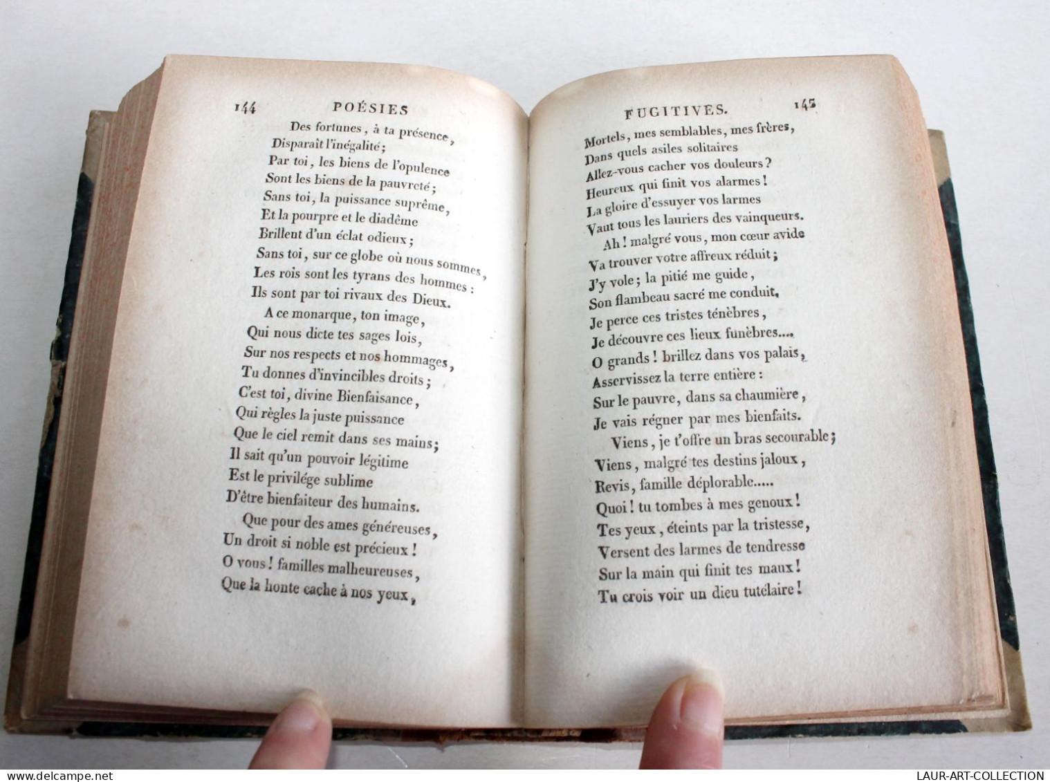 POESIES FUGITIVE De JACQUES DELILLE + DITHYRAMBE SUR L'IMMORTALITE DE L'AME 1809 / ANCIEN LIVRE XIXe SIECLE (1803.156) - Auteurs Français