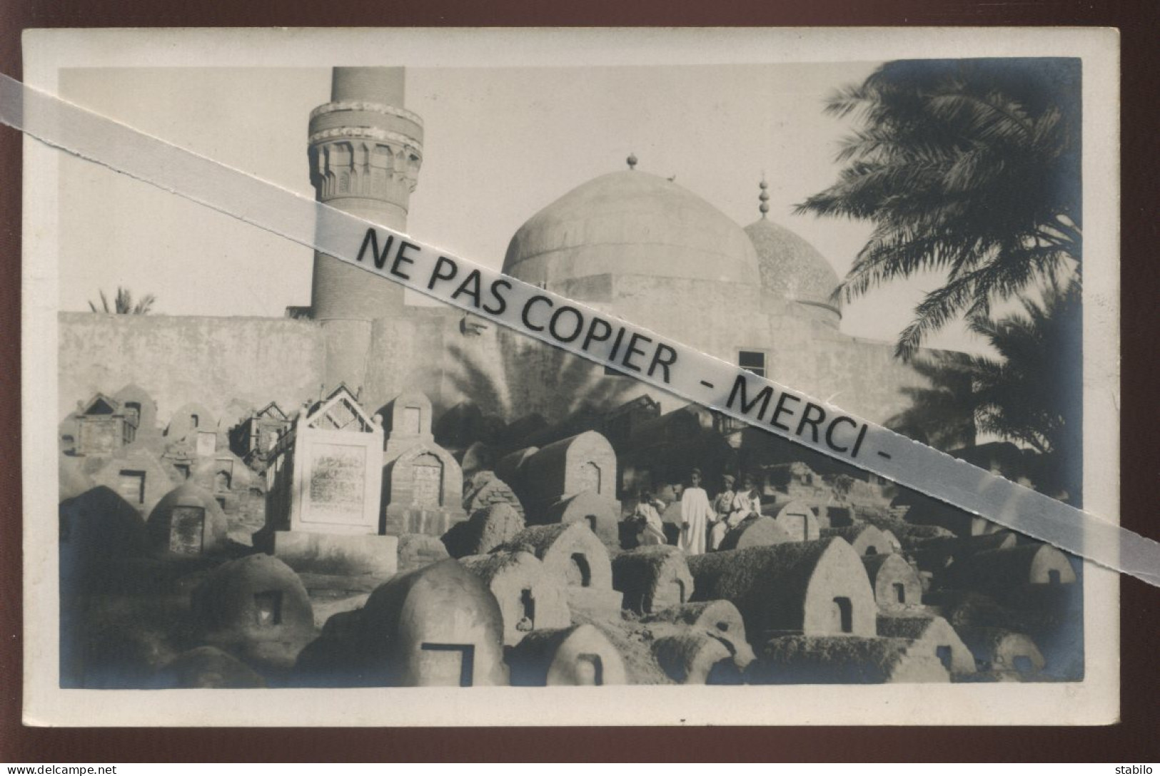 IRAQ - IRAK - MINARETS ET TOMBEAUX - CARTE PHOTO ORIGINALE - Irak