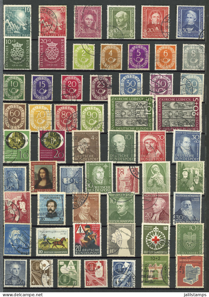 WEST GERMANY: Collection In Large Stockbook With Lightly Used Stamps And In General Of Excellent Quality, Including All  - Autres & Non Classés