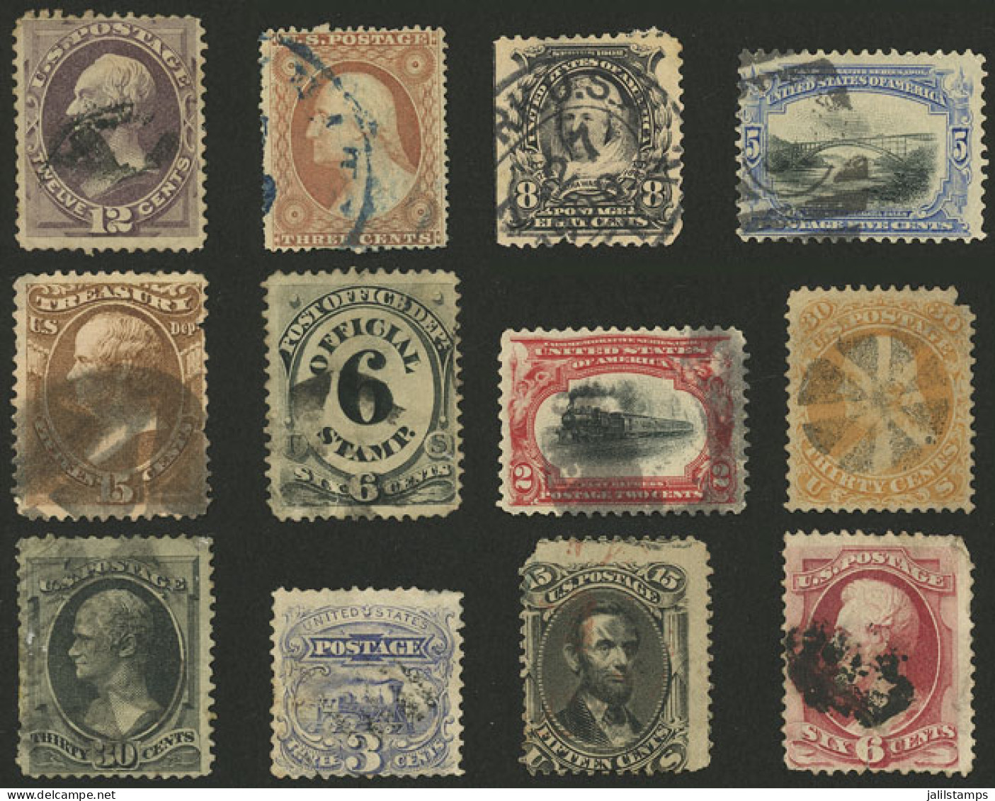 UNITED STATES: Lot Of Classic Stamps, Most With Small Defects, HIGH CATALOG VALUE, Low Start! - Sonstige & Ohne Zuordnung