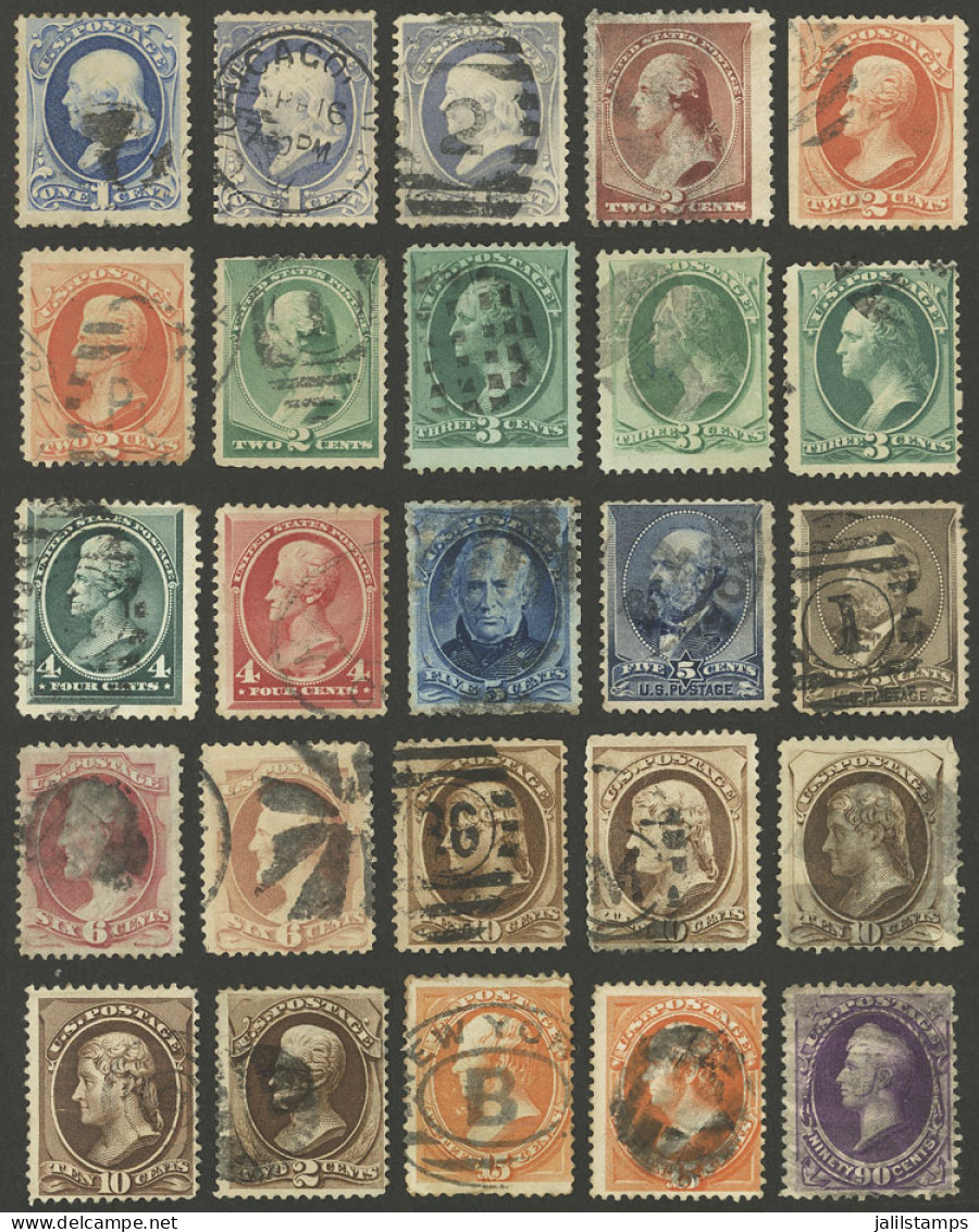 UNITED STATES: Interesting Small Lot Of Old Stamps, Several Of High Catalog Value. Mixed Quality, Some With Small Faults - Andere & Zonder Classificatie